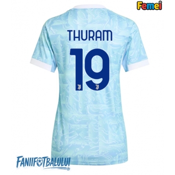 Juventus Khephren Thuram #19 Tricou Fotbal Replică 2025-26 Femei Deplasare